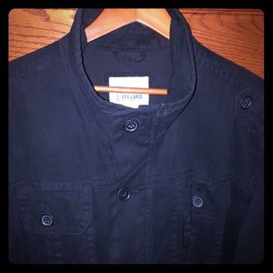 Men’s Military Style Jacket-Navy Color